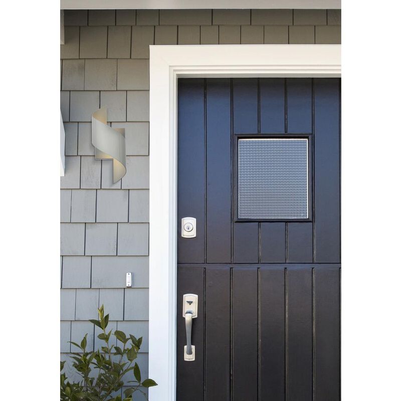 Living District Raine Integrated LED wall sconce  in silver