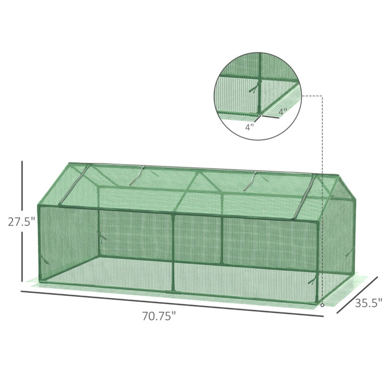 Mini Walk-In Greenhouse for Gardening, Seed Starting & Plant Protection