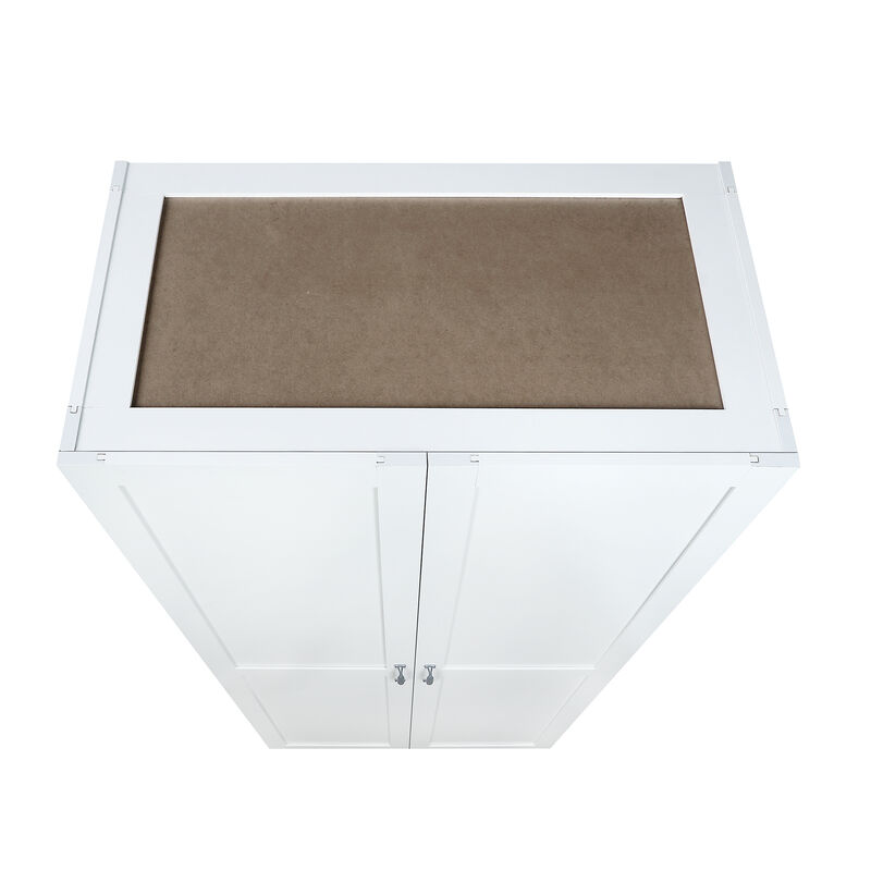 Hopkins White Storage Closet Set