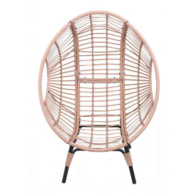 Hivvago PE Rattan Egg Swing Chair with Cushion image number 5