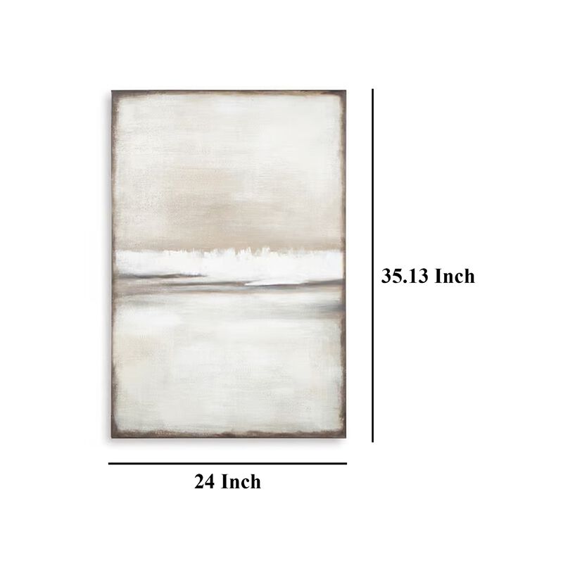 Dune 2 Piece Wall Art Set, 24x35, Tan, Brown Hand Painted Canvas image number 4