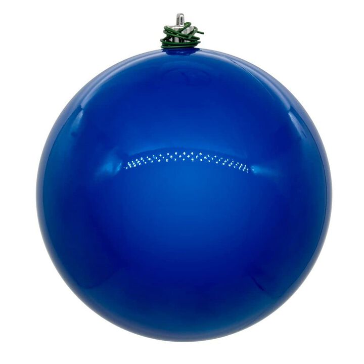 Vickerman 708606-6" Blue Pearl Ball Christmas Tree Ornament (4 pack) (N591502DPV)