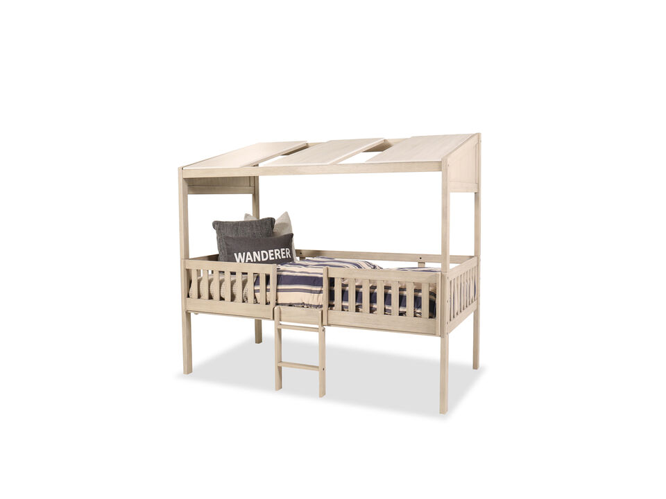 Wrenalyn Twin Loft Bed with Roof Panels