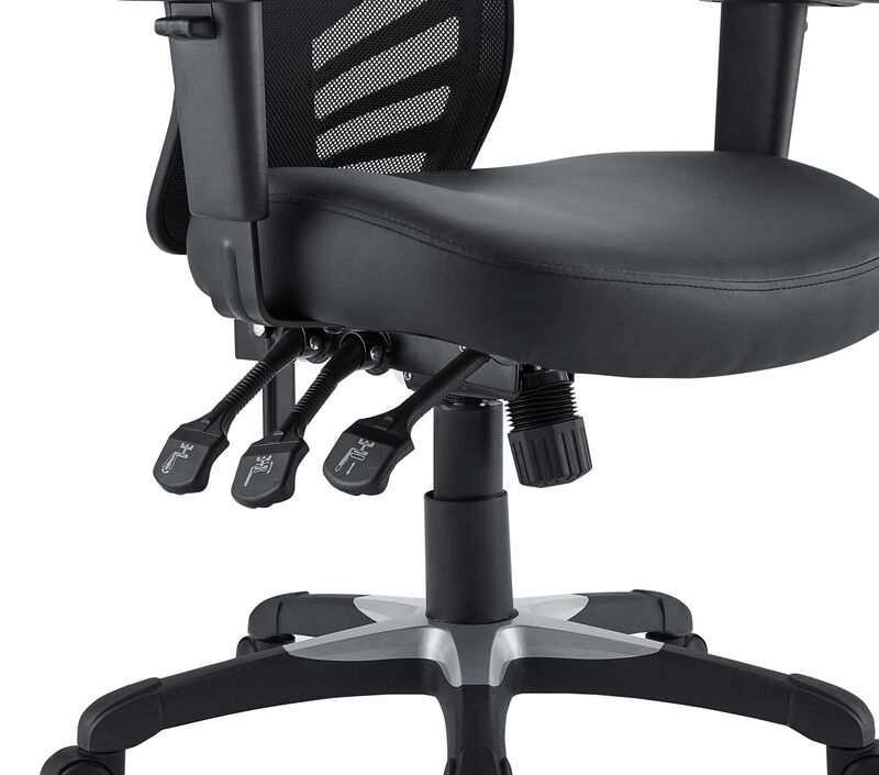 Modway Furniture - Articulate Vinyl Office Chair Black image number 4