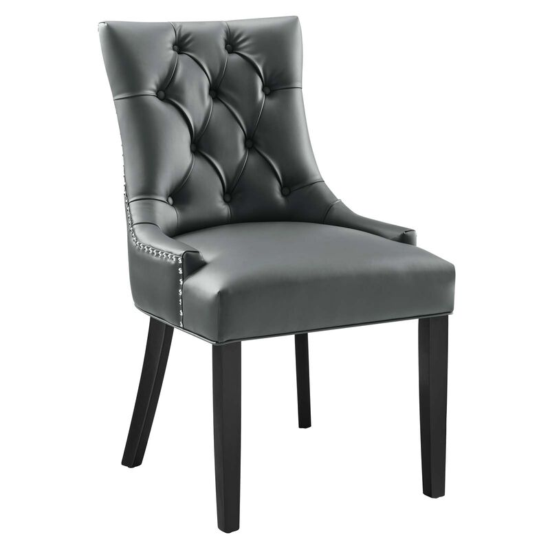 Regent Tufted Vegan Leather Dining Chair image number 0