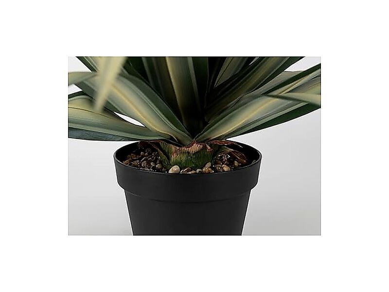 Life Extra Large 34 Inch Tall Artificial Agave Plant Cream Leaves Textured Dark image number 3