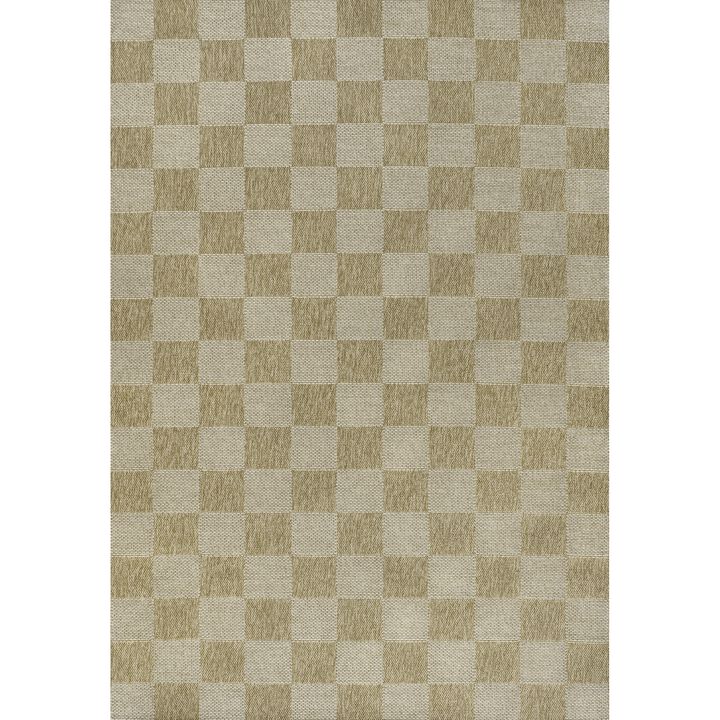 Mason Smart Jute Geometric Boho Checker Weave Indoor/Outdoor Area Rug