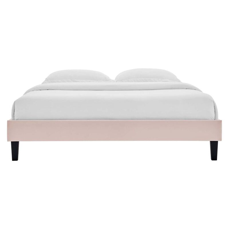 Reign Twin Performance Velvet Platform Bed Frame image number 2
