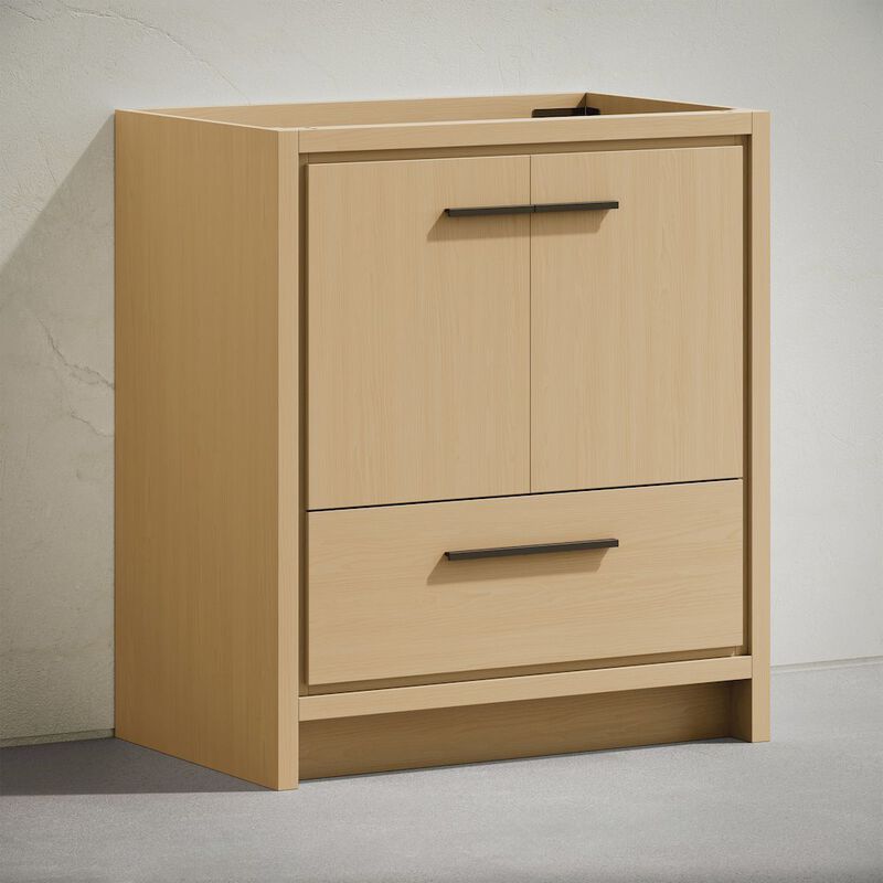 Virage 30" Freestanding Bathroom Vanity in Natural Oak without Sink Top image number 2