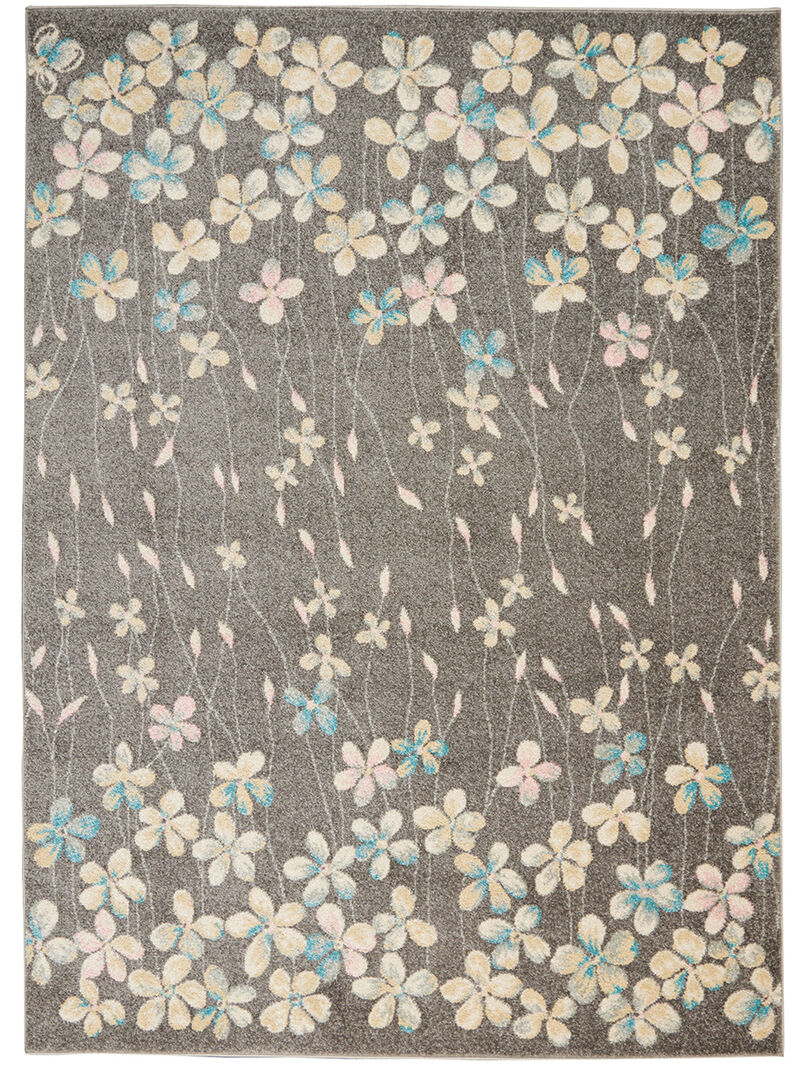 Tranquil TRA04 Gray/Beige 4' x 6' Rug
