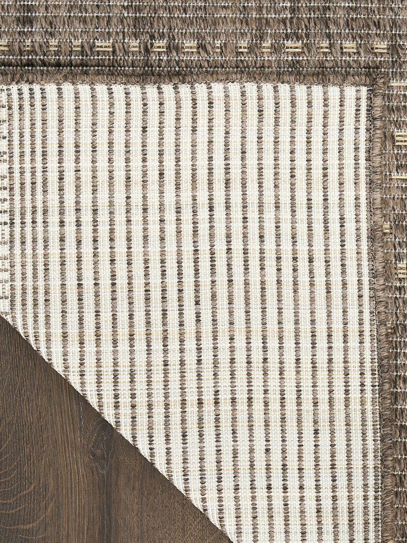 Tulum TLM01 Brown 2'2" x 10' Rug image number 1