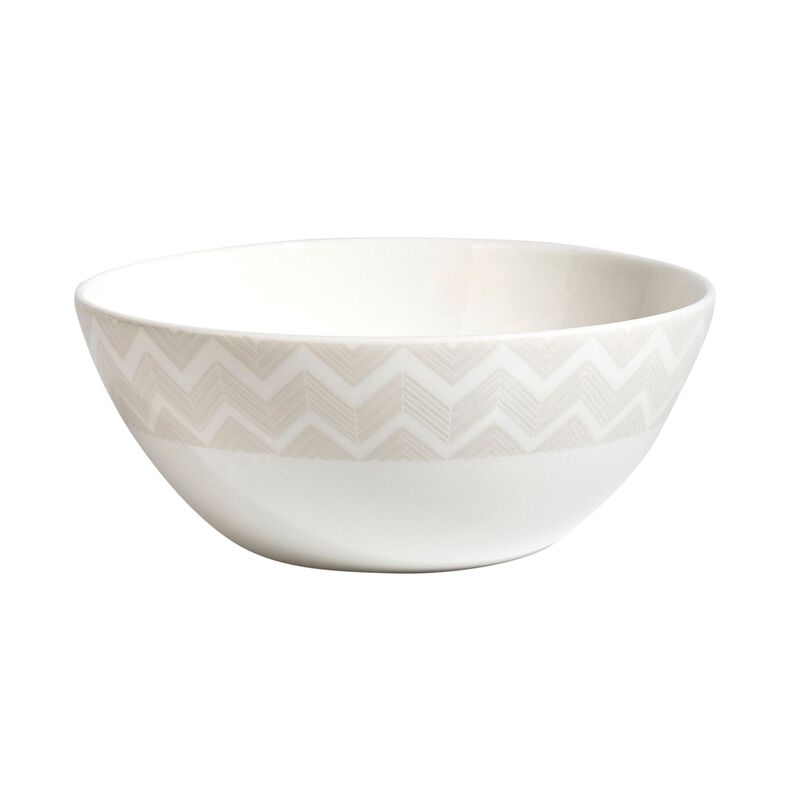Soup Bowls ZIG ZAG WHITE Set of 2, diam. 5.71", H 2.36" image number 0