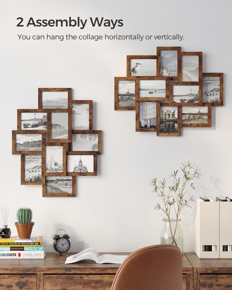 4x6 Photo Collage Frame Set for Wall Decor Multi Picture Display image number 6