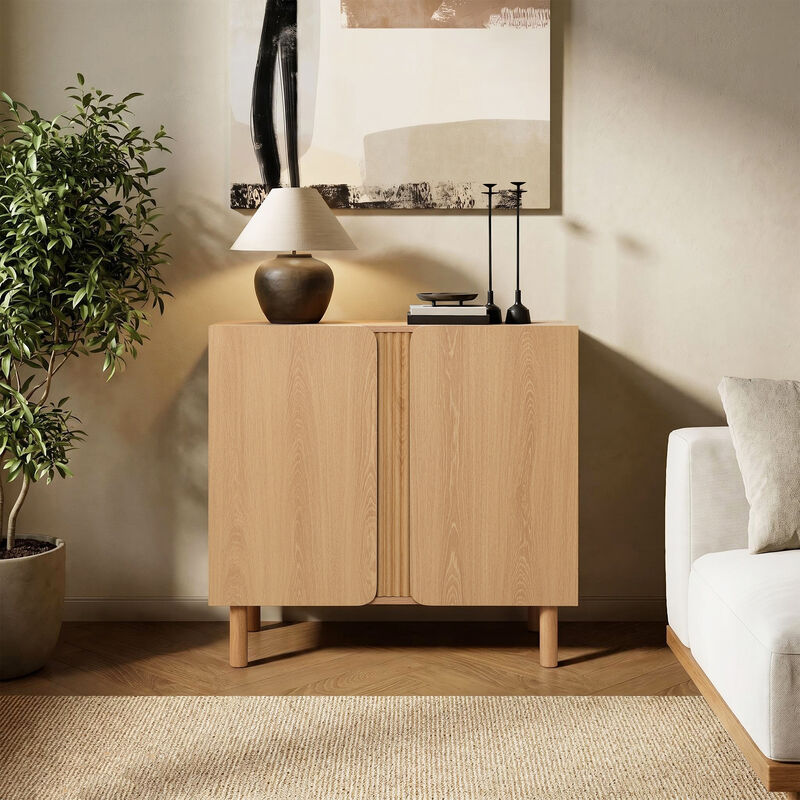 31" Zendic 2-Door Wood Storage Cabinet image number 2