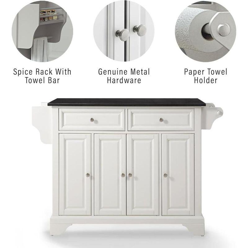Lafayette Granite Top Full Size Kitchen Island/Cart