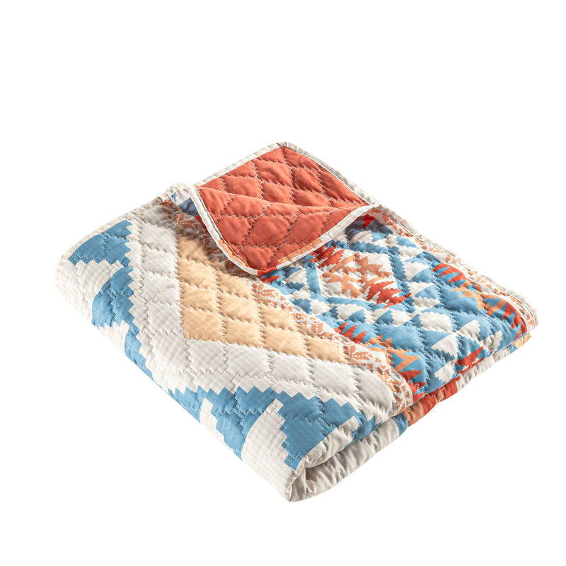 Greenland Home Horizon Southwestern Modern Style Boho Quilted Throw Blanket 50x60 inch