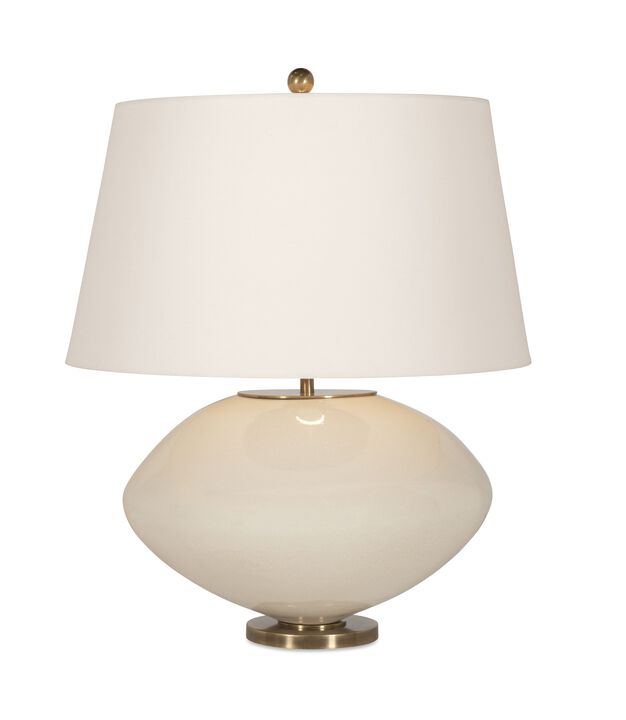 Kazan Large Tea Stain Crackle Table Lamp