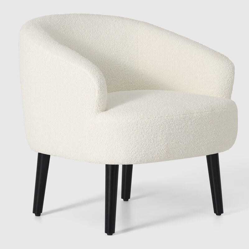 WestinTrends 29" Wide Mid Century Modern Club Barrel Accent Armchair