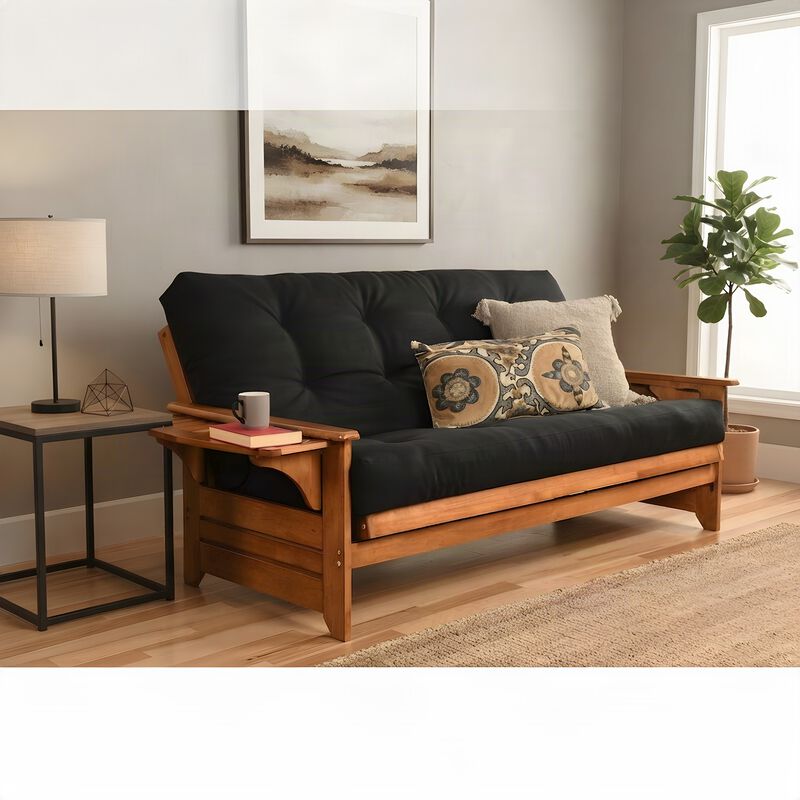 Phoenix&nbsp;Frame-Barbados&nbsp;Finish-Suede Black Mattress image number 4