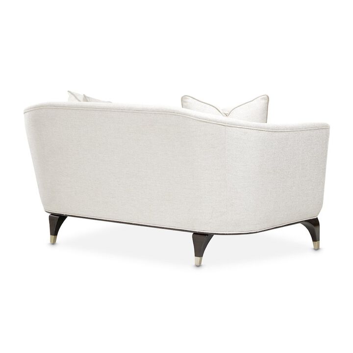 Michael Amini Paris Chic Loveseat - Cremini/Espresso