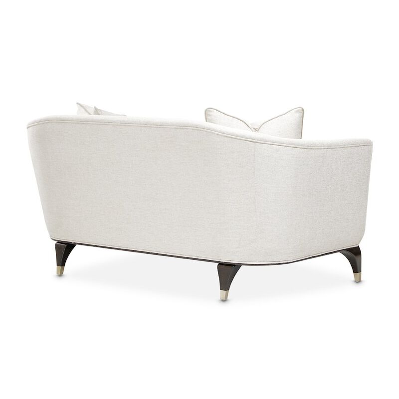 Michael Amini Paris Chic Loveseat - Cremini/Espresso