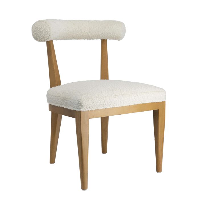 Casafoyer Palla Cream Performance Boucle Dining Chair