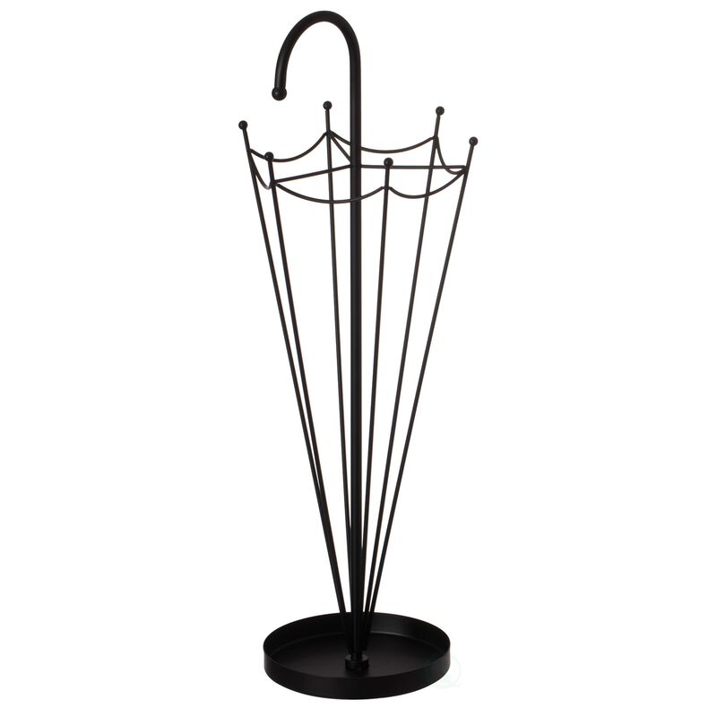 Black Umbrella Shaped Creative Umbrella Holder Stand for Indoor and Outdoor