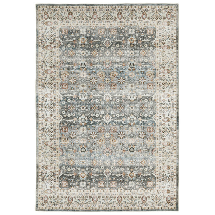 HomeRoots Oriental Distressed Area Rug