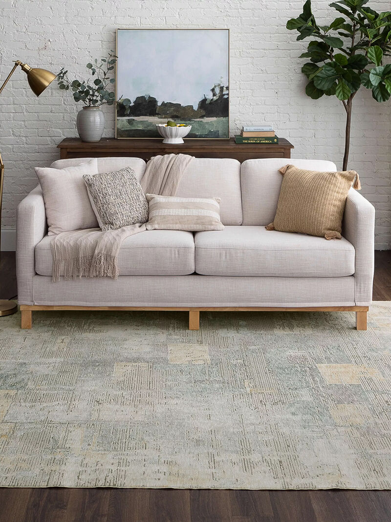 Memento Nostalgic Blue 9' X 12' Rug