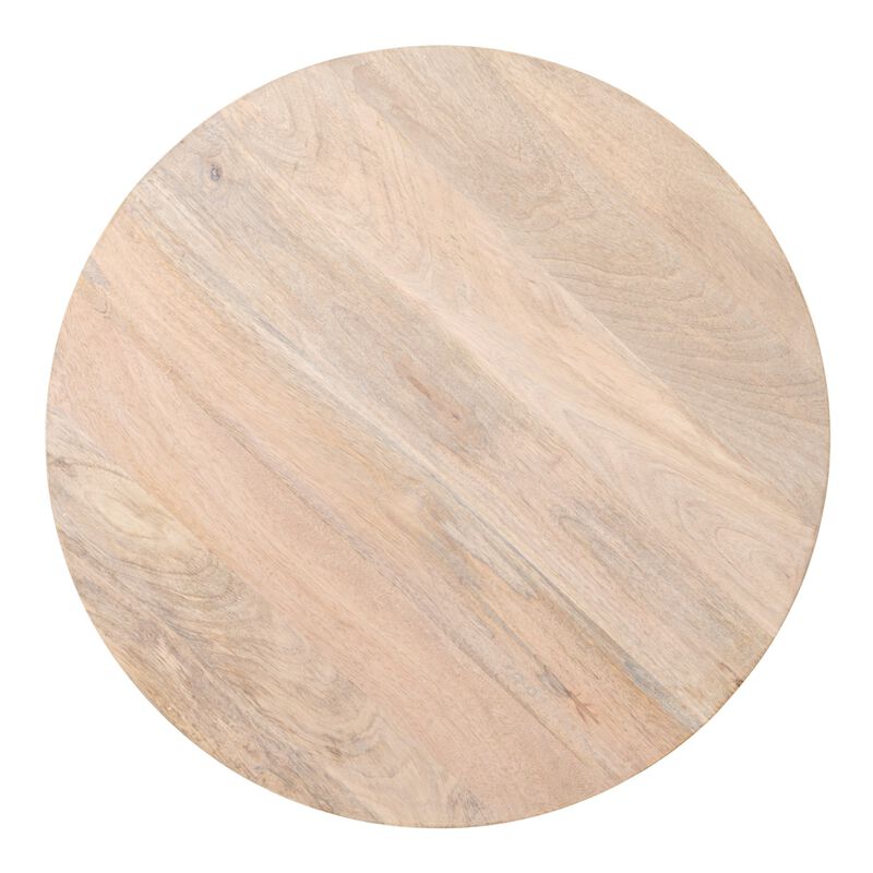 Mango Wood & Cane Round Side Table image number 5