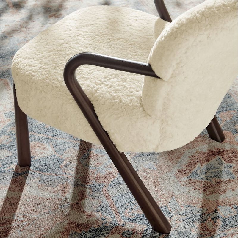 Arden Faux Shearling Accent Armchair image number 8
