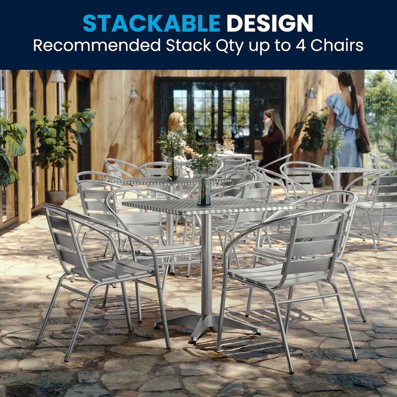 27.5SQ Aluminum Table Set image number 3