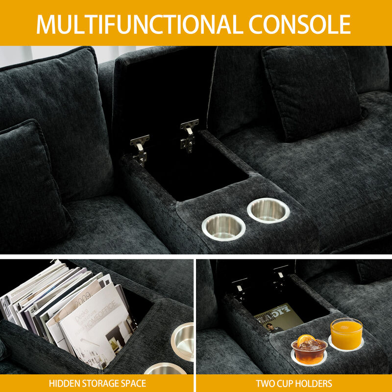 Merax Modern Minimalist Modular Sectional Sofa