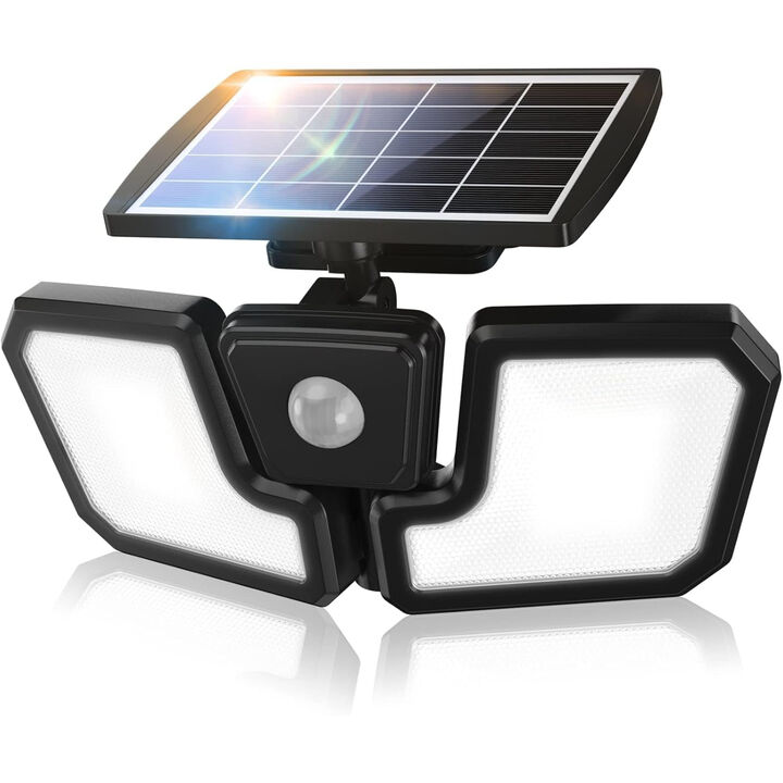 LEPOWER 1600LM Solar Security Lights, Sensitive PIR Motion Sensor Outdoor Light, 270&deg; Wide Lighting Angle Security Lights, IP65 Waterproof for Yard