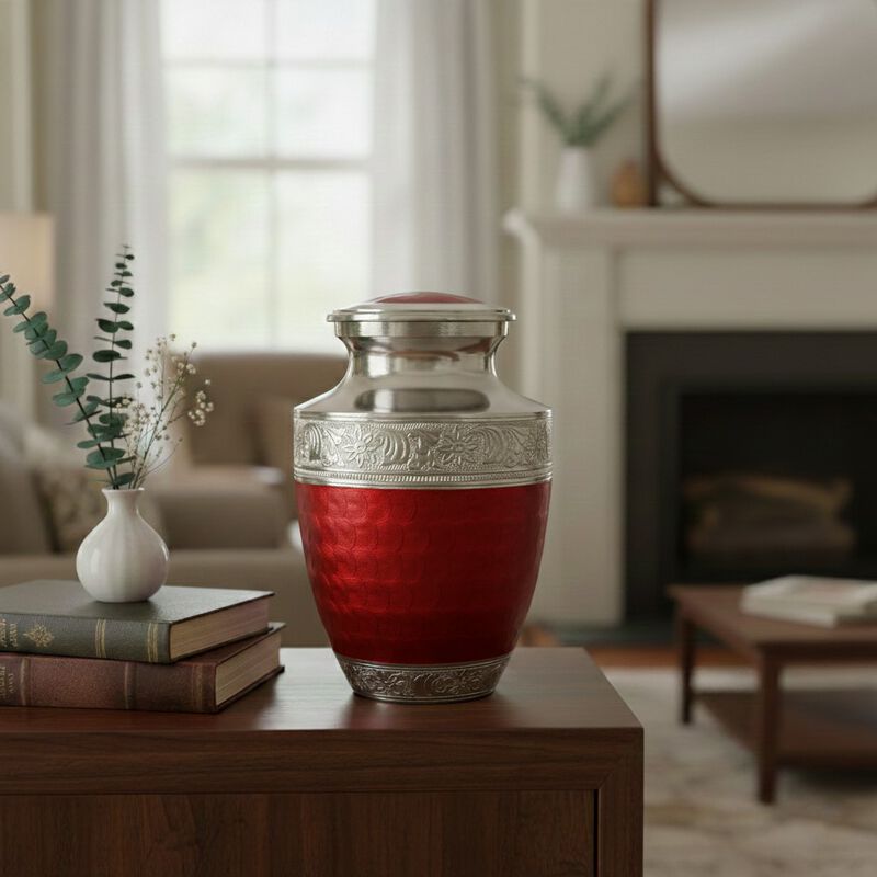 Engraved Memorial Urn with Textured image number 3