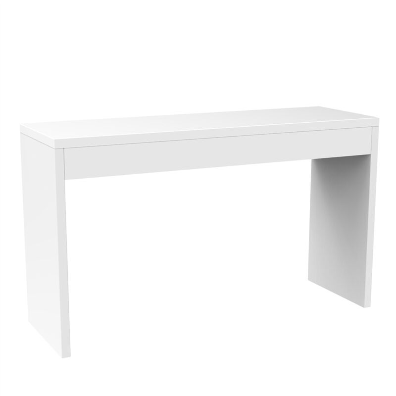 Hivvago White Sofa Table Modern Entryway Living Room Console Table