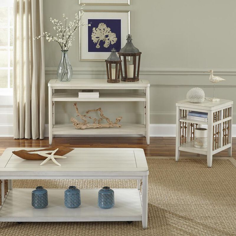 Liberty Furniture Dockside Chair Side Table in White image number 4