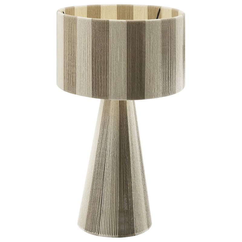 Renae Handwoven Cotton Thread Striped Table Lamp image number 3