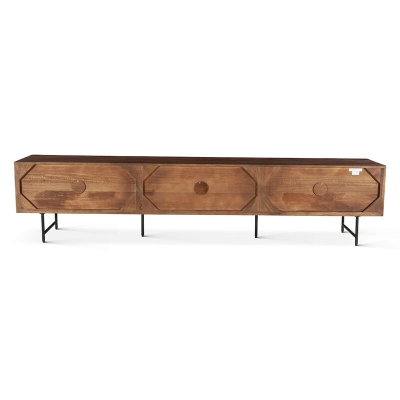 World Interiors Halden 98 Plasma Cabinet Pecan Brown