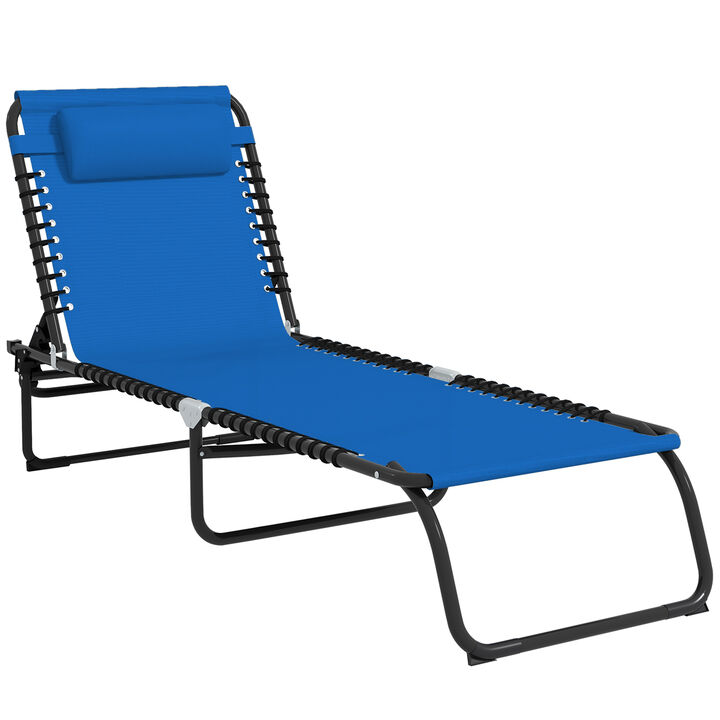 Hivvago Foldable 4-Position Chaise Lounge