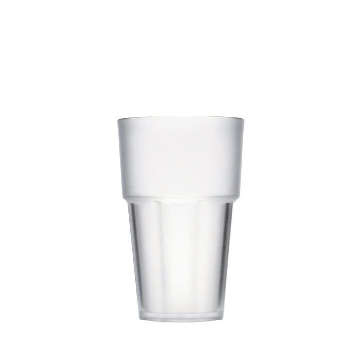 Polycarbonate Drinkware dia.3.25" h:5.25" 14 oz. Round Frosted Polycarbonate Tumbler (Set of 12)