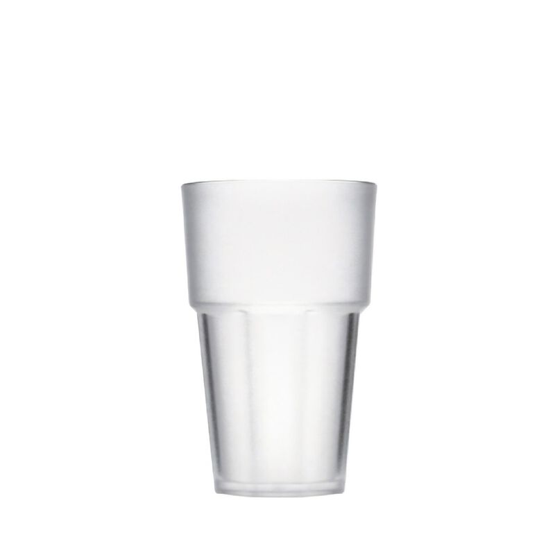 Polycarbonate Drinkware dia.3.25" h:5.25" 14 oz. Round Frosted Polycarbonate Tumbler (Set of 12)