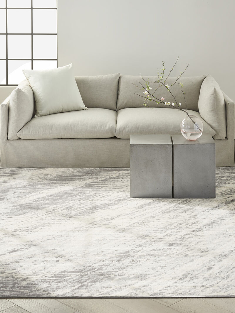 CK011 Verdant VRD02 Ivory/Gray 7'10" x 9'10" Rug