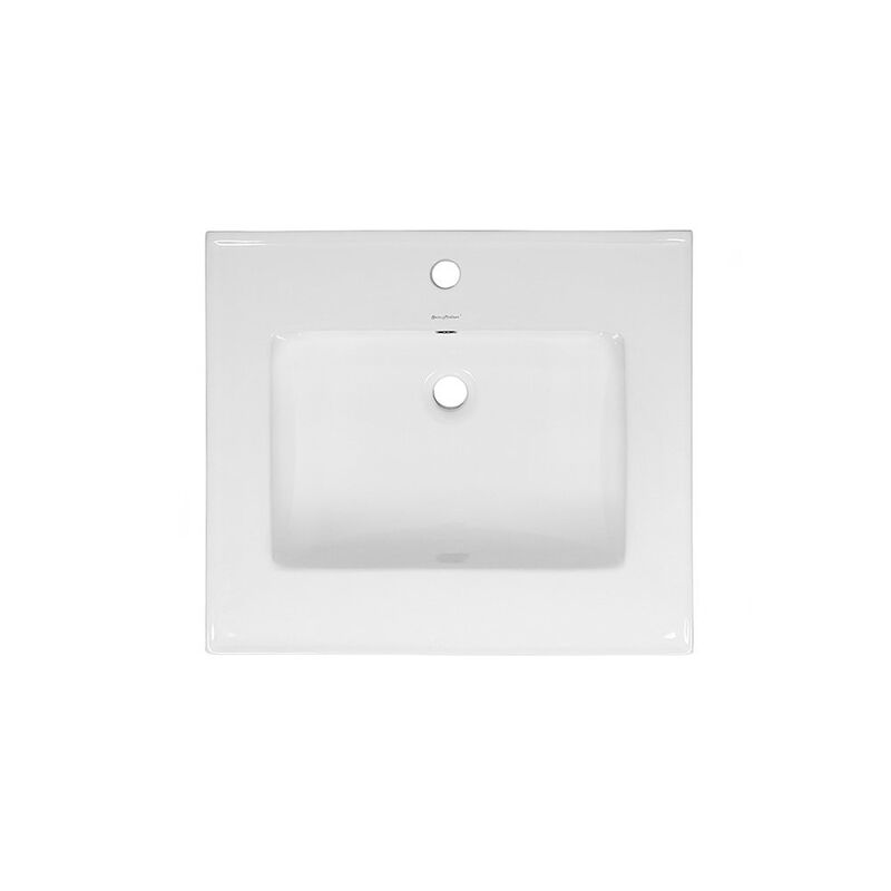 24" Ceramic Vanity Top with Single Faucet Hole image number 1