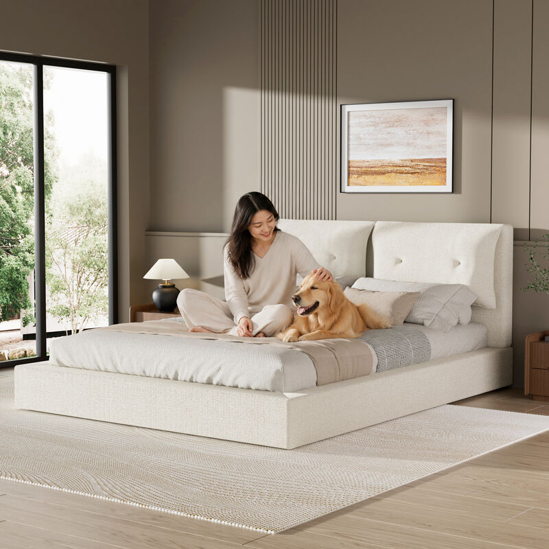 Zeck Upholstered Bed Frame image number 3