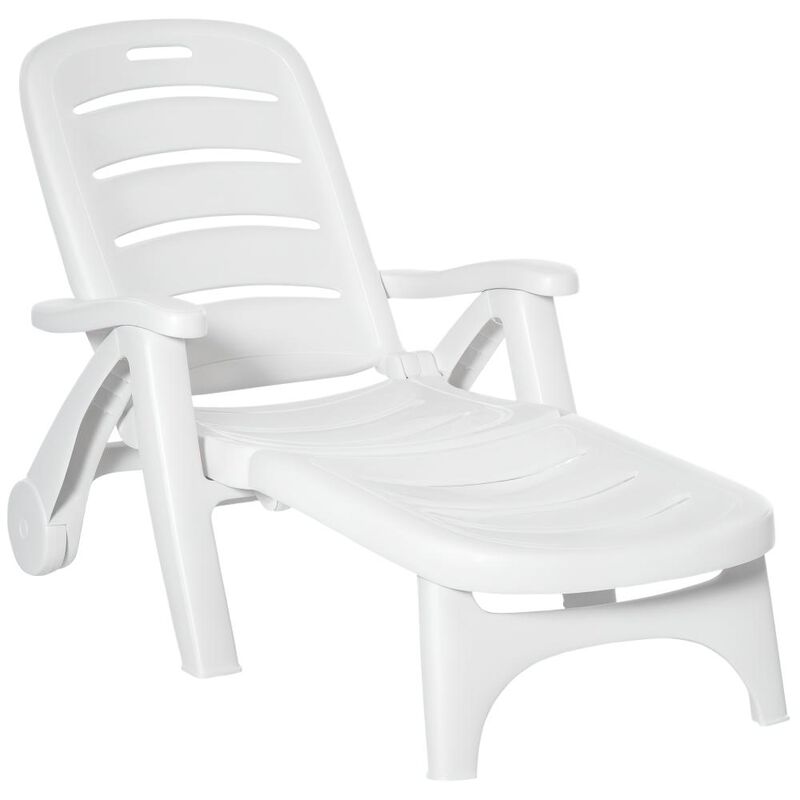 Hivvago 5-Level Reclining Chaise Lounge for Outdoor Use image number 0