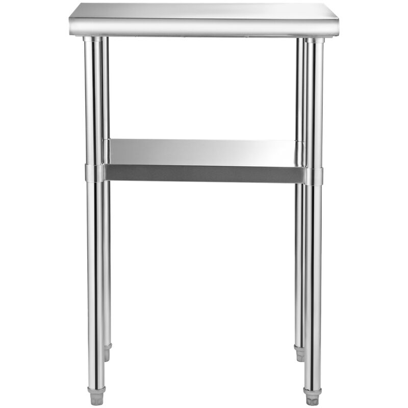 VEVOR Stainless Steel Work Prep Table Commercial Food Prep Table 24x18x36in image number 8