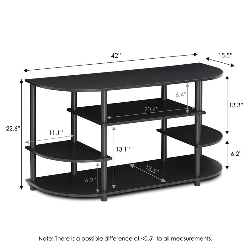 Furinno JAYA Simple Design Corner TV Stand,