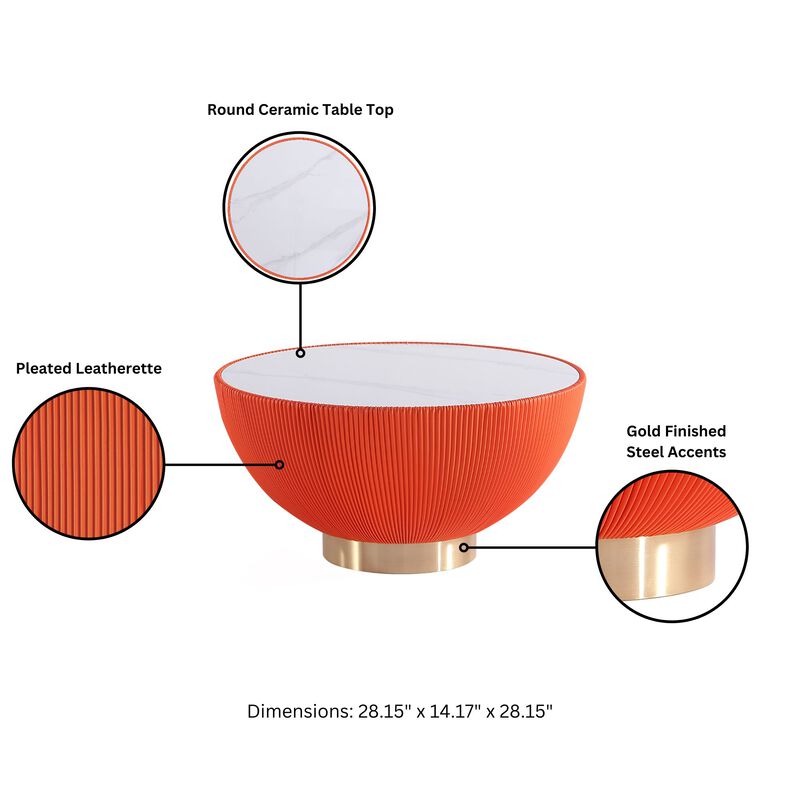 Anderson Orange Coffee Table and End Table Set