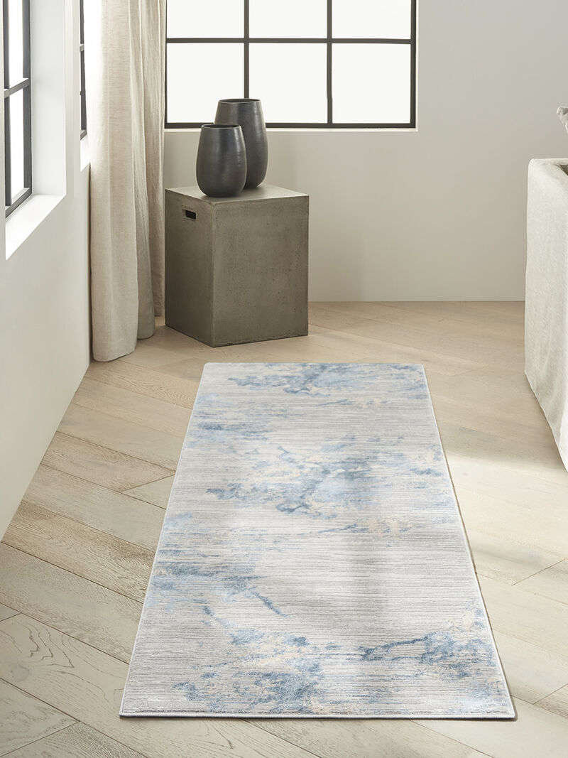 CK005 Enchanting ECH01 Gray/Sky 2'3" x 7'3" Rug image number 4